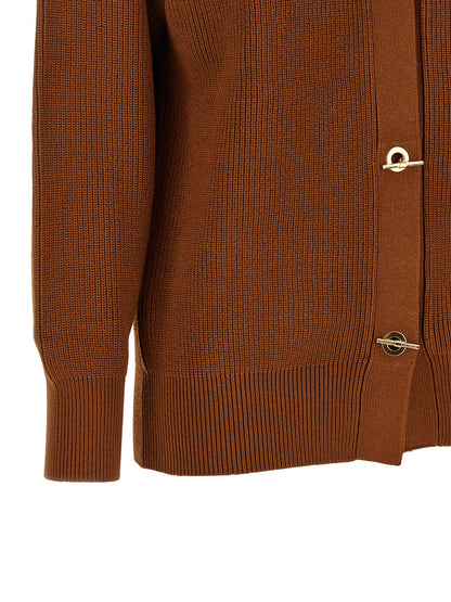 Elisabetta Franchi Cardigan Tricot Brown