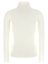 Elisabetta Franchi Turtleneck Embroidery à Jour White