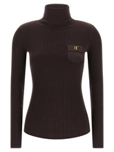 Elisabetta Franchi Tricot Turtleneck Brown