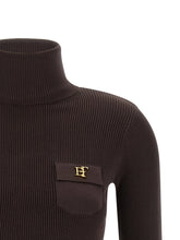 Elisabetta Franchi Tricot Turtleneck Brown