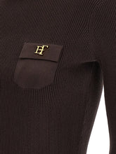 Elisabetta Franchi Tricot Turtleneck Brown