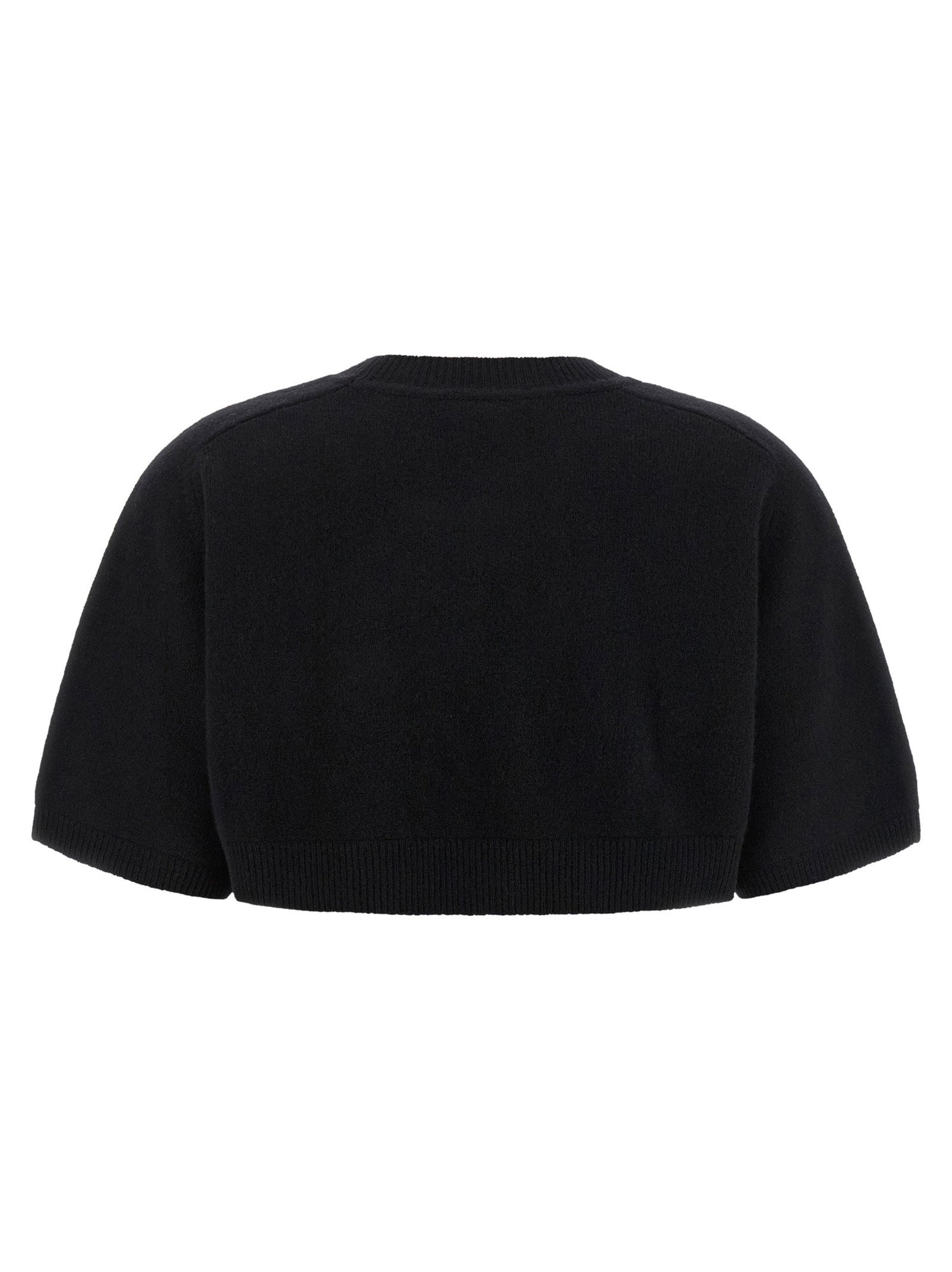 Elisabetta Franchi Wool And Cashmere Top Black