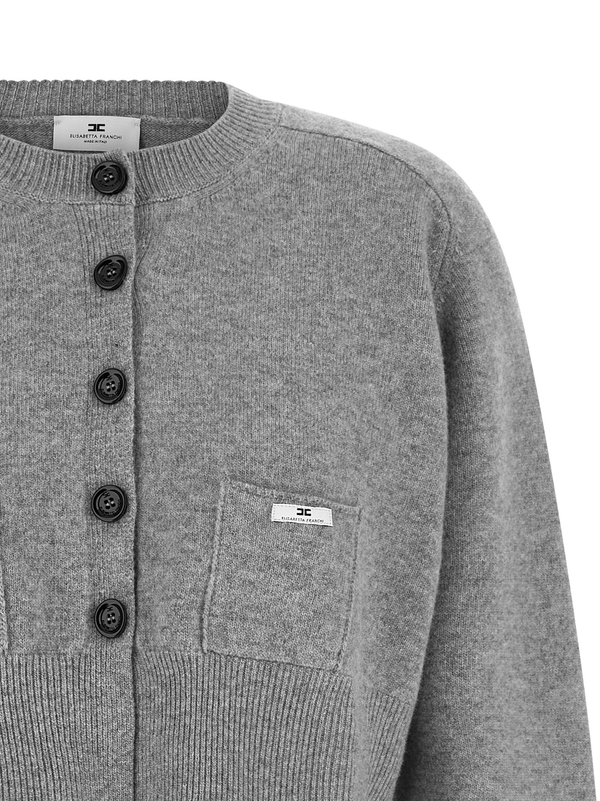Elisabetta Franchi Cardigan Tricot Gray