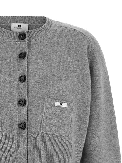 Elisabetta Franchi Cardigan Tricot Gray