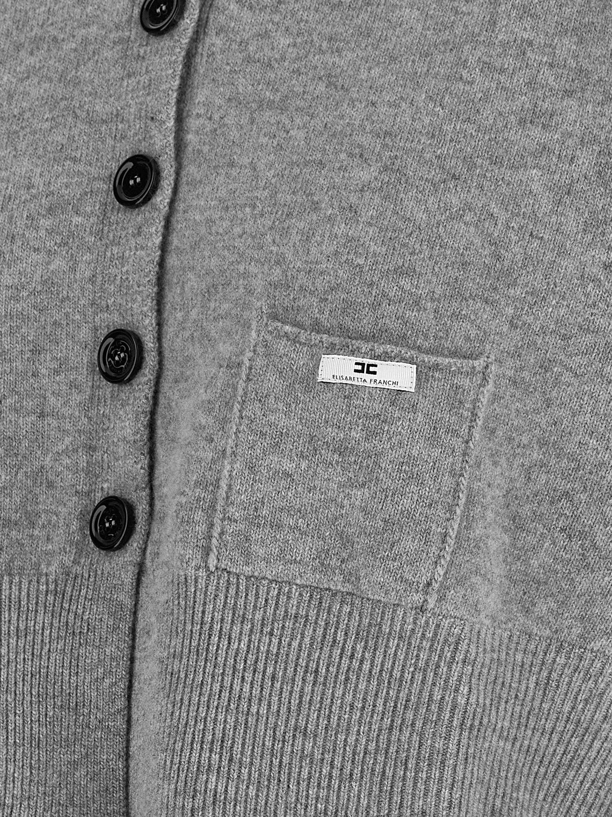 Elisabetta Franchi Cardigan Tricot Gray