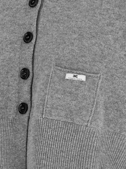 Elisabetta Franchi Cardigan Tricot Gray