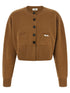 Elisabetta Franchi Cardigan Tricot Brown