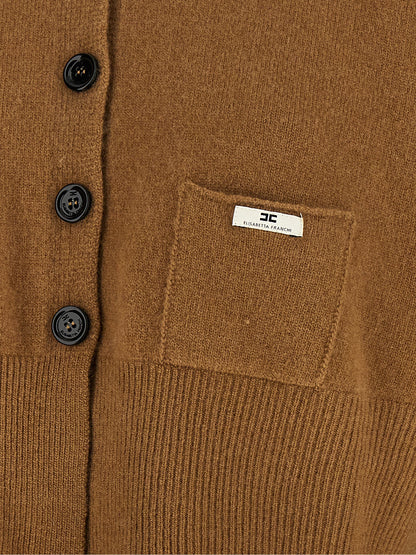 Elisabetta Franchi Cardigan Tricot Brown