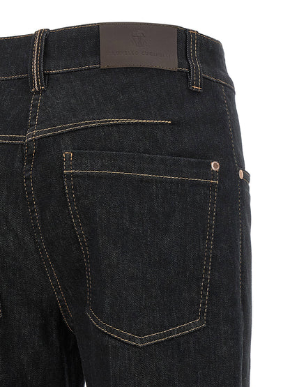Brunello Cucinelli Flared Leg Jeans Blue