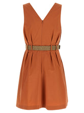 Brunello Cucinelli Texture Twill Dress Orange