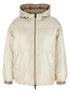 Brunello Cucinelli Laminated Reversible Down Jacket Beige