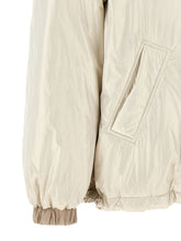 Brunello Cucinelli Laminated Reversible Down Jacket Beige
