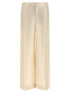 Brunello Cucinelli Lamé Linen Pants Gold