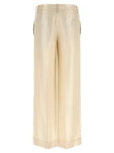 Brunello Cucinelli Lamé Linen Pants Gold