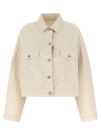Brunello Cucinelli Linen Cotton Jacket Beige
