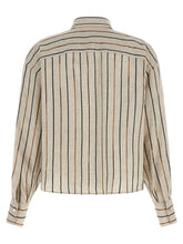 Brunello Cucinelli Sparkling Stripes Shirt Beige