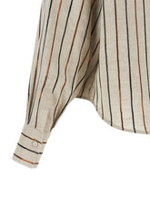 Brunello Cucinelli Sparkling Stripes Shirt Beige