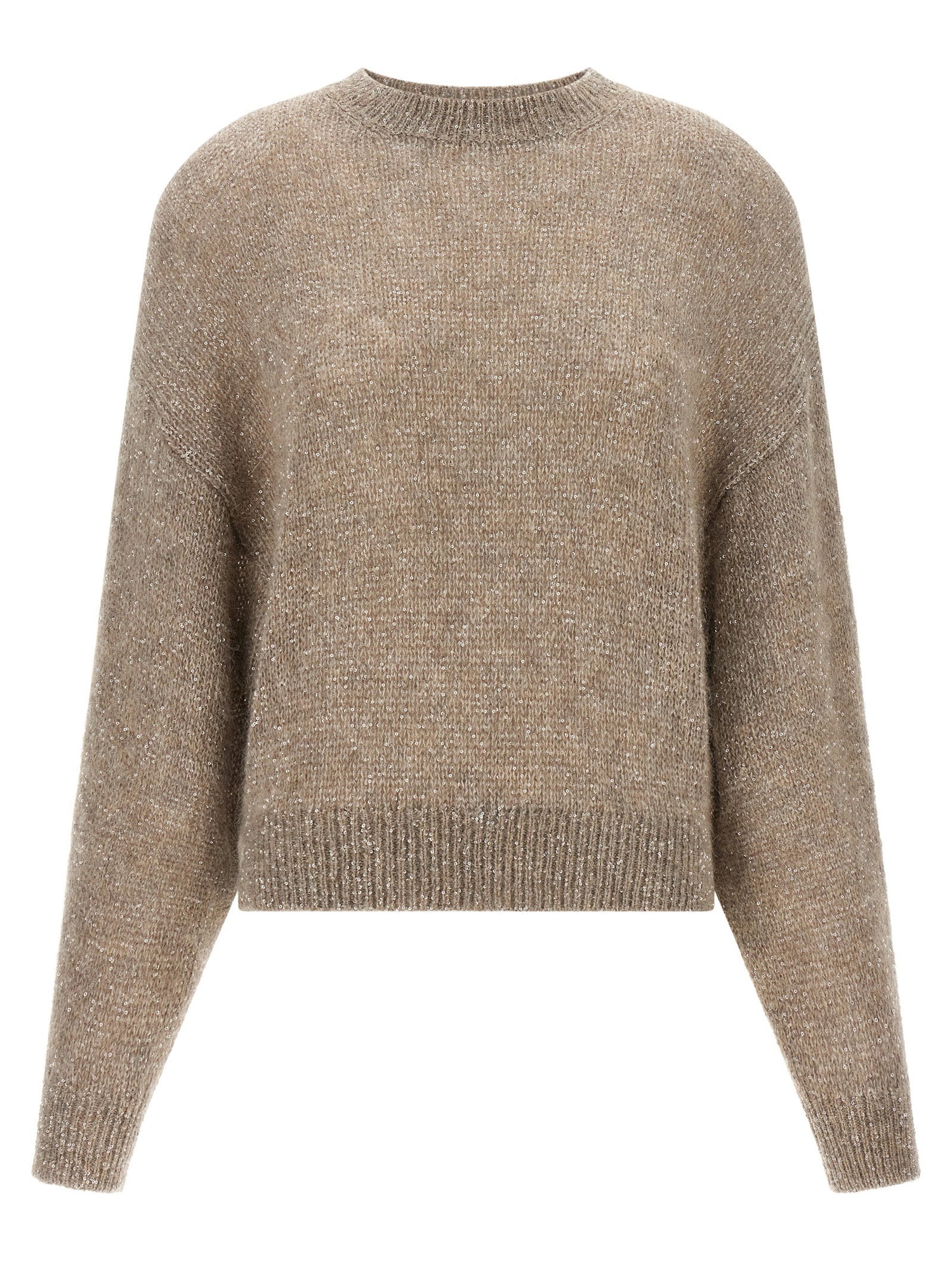 Brunello Cucinelli Diamante Sweater Beige