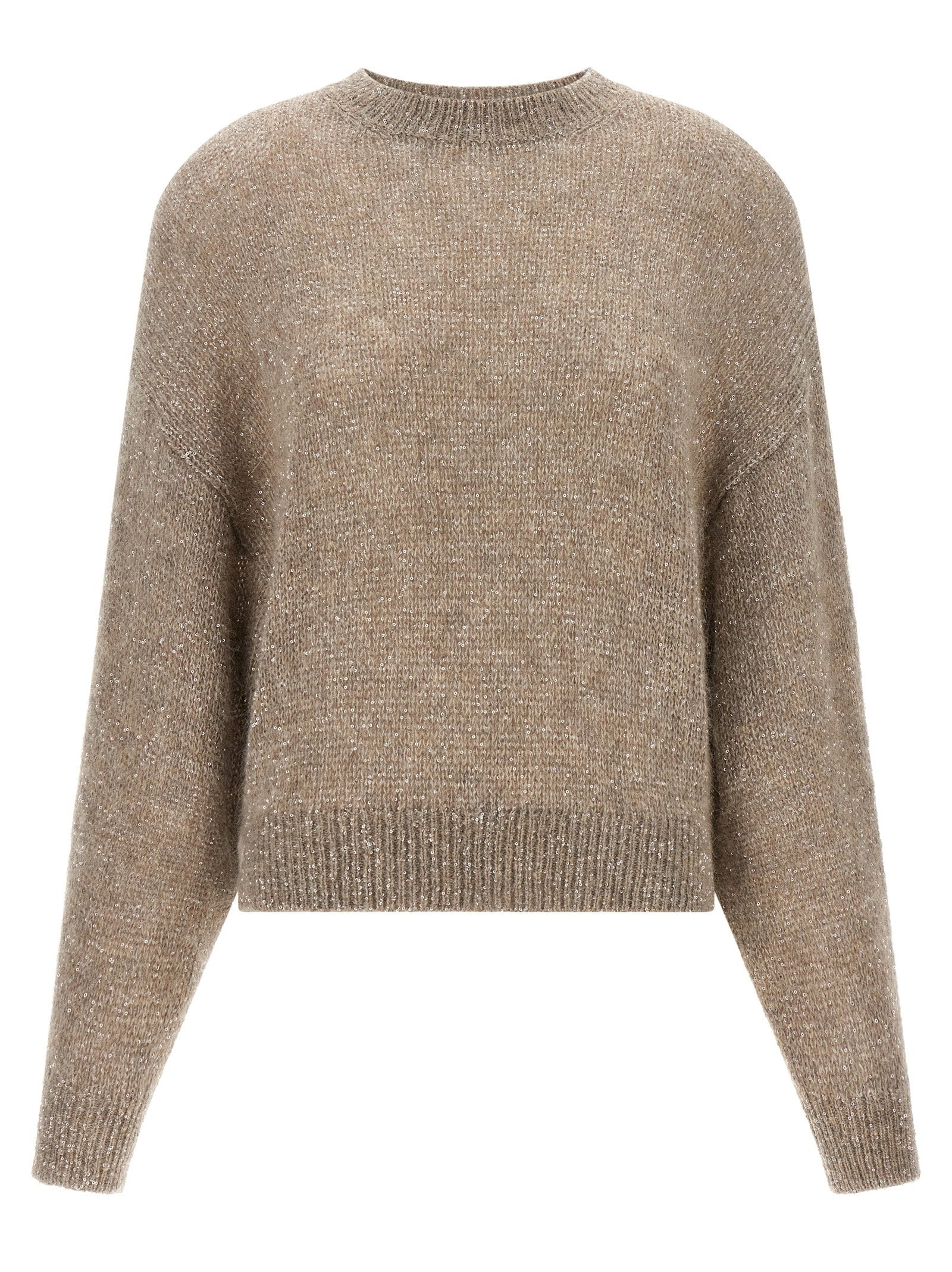 Brunello Cucinelli Diamante Sweater Beige