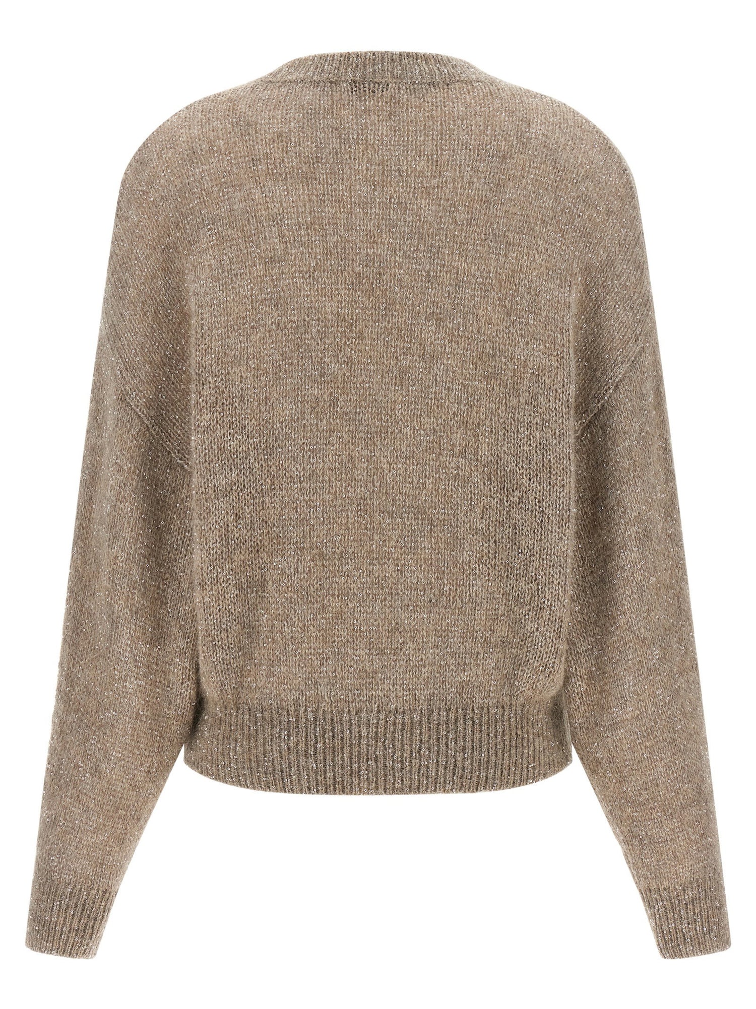 Brunello Cucinelli Diamante Sweater Beige