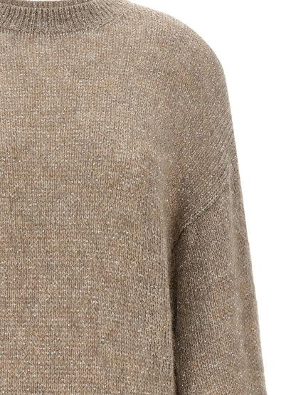 Brunello Cucinelli Diamante Sweater Beige