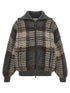 Brunello Cucinelli Double Dazzling Tartan Cardigan Gray