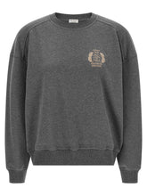 Brunello Cucinelli Coat Of Arms Embroidered Sweatshirt Gray