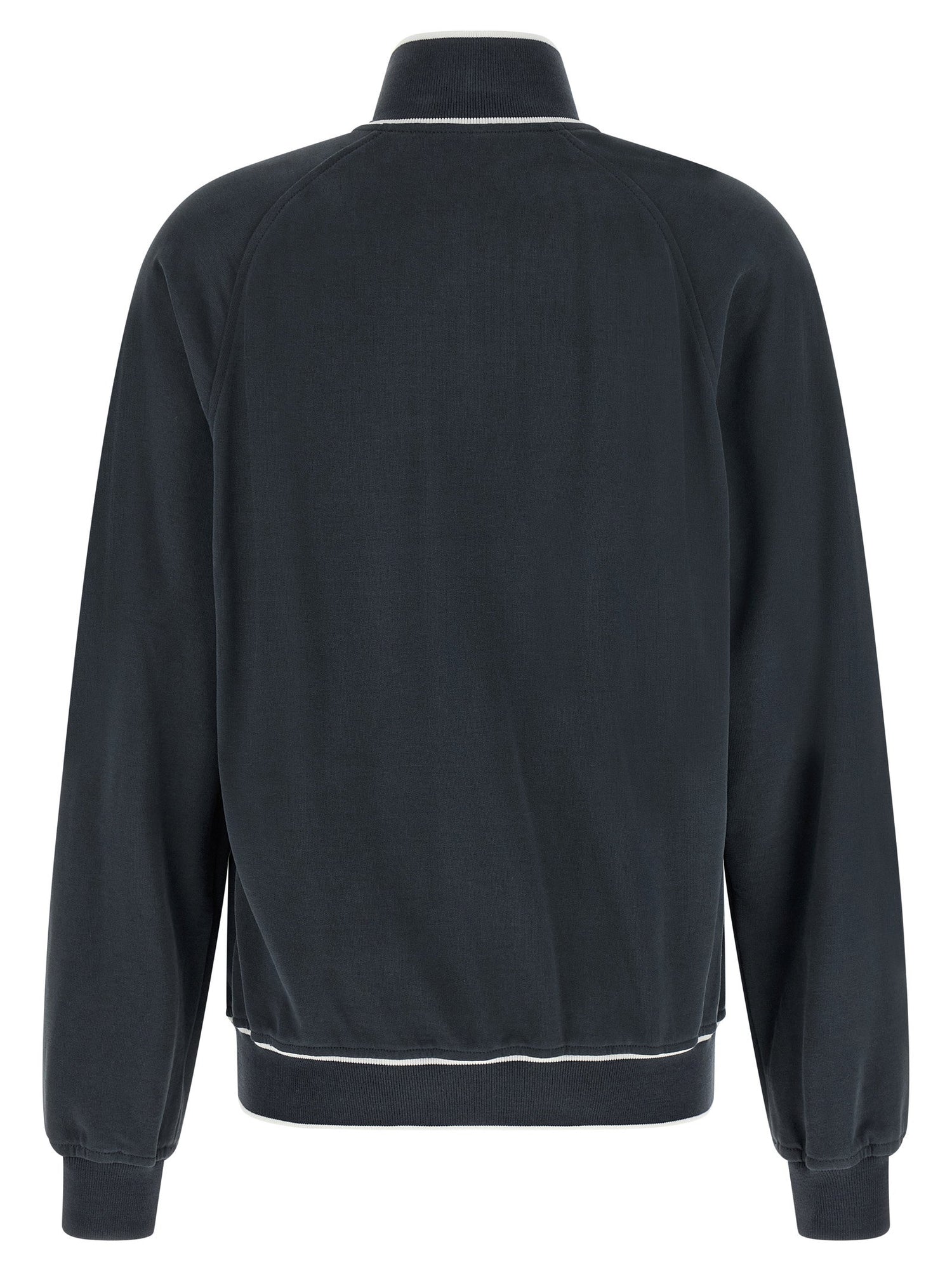 Brunello Cucinelli Heraldic Patch Sweatshirt Blue