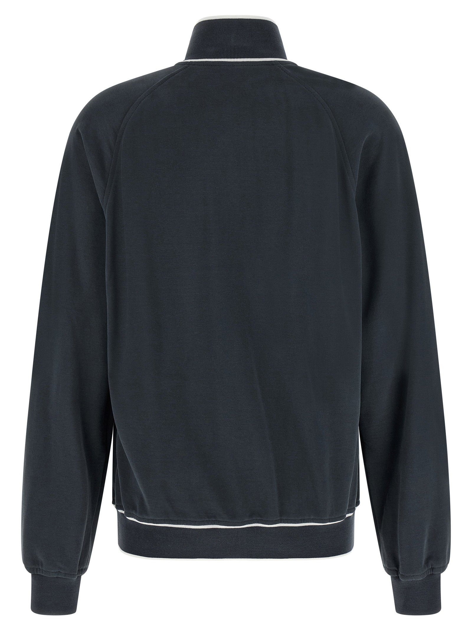 Brunello Cucinelli Heraldic Patch Sweatshirt Blue