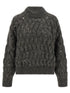 Brunello Cucinelli Dazzling Waves Sweater Gray