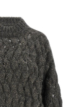 Brunello Cucinelli Dazzling Waves Sweater Gray