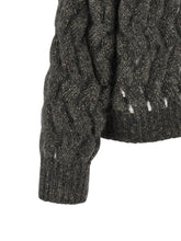 Brunello Cucinelli Dazzling Waves Sweater Gray