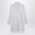 Max Mara Oversized Striped Silk Shirt Brown