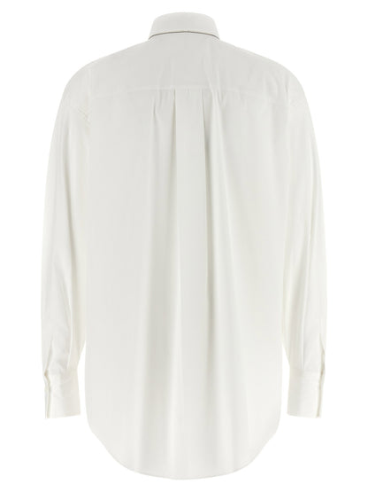 Brunello Cucinelli Shirt With Tie White
