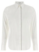 Brunello Cucinelli Shiny Trim Shirt White