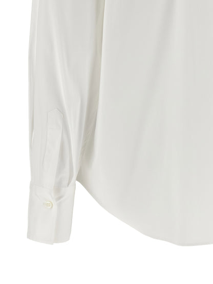 Brunello Cucinelli Shiny Trim Shirt White