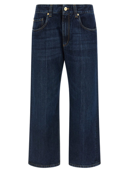 Brunello Cucinelli Cropped Jeans Blue