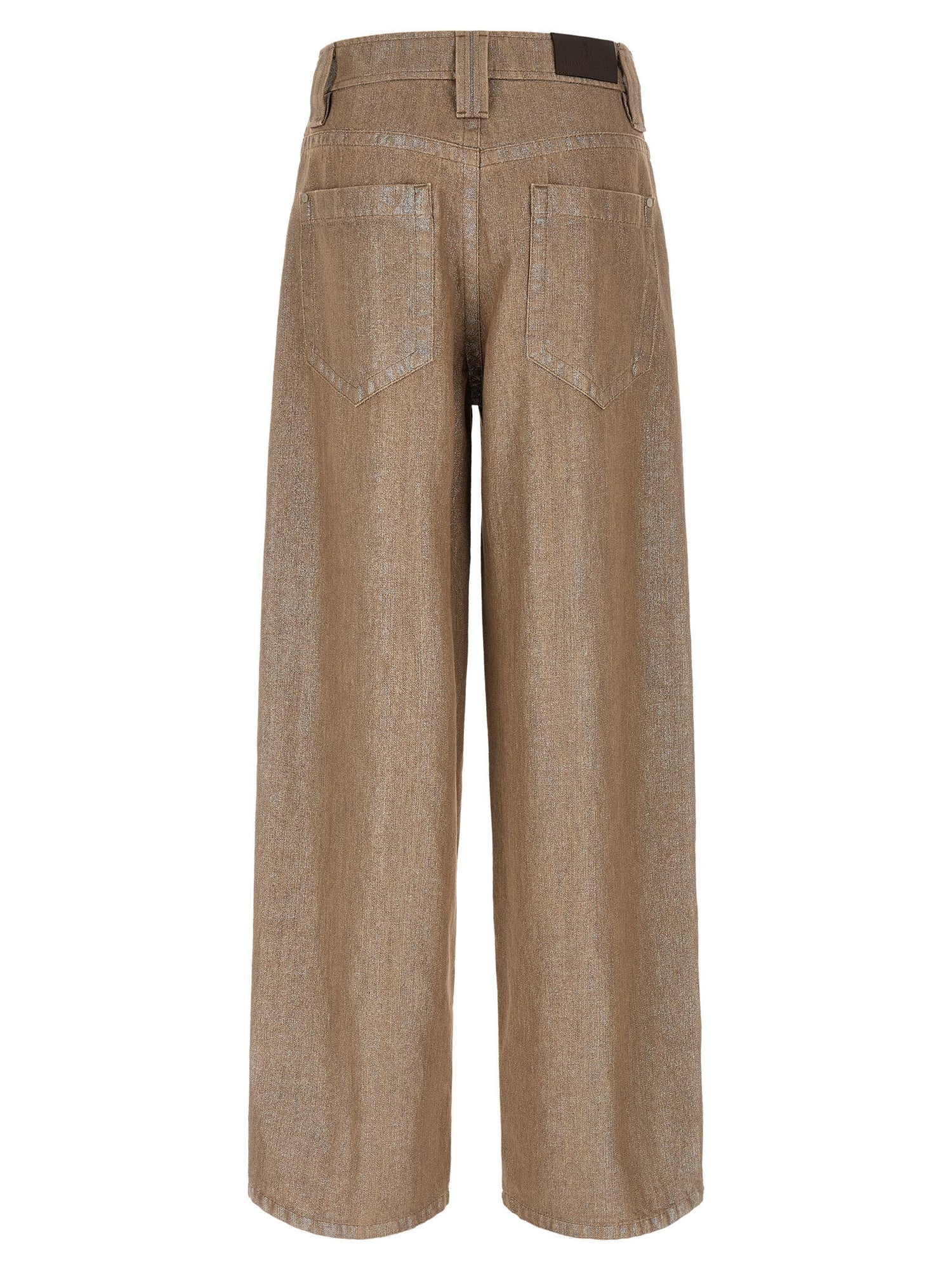 Brunello Cucinelli Baggy Jeans Beige