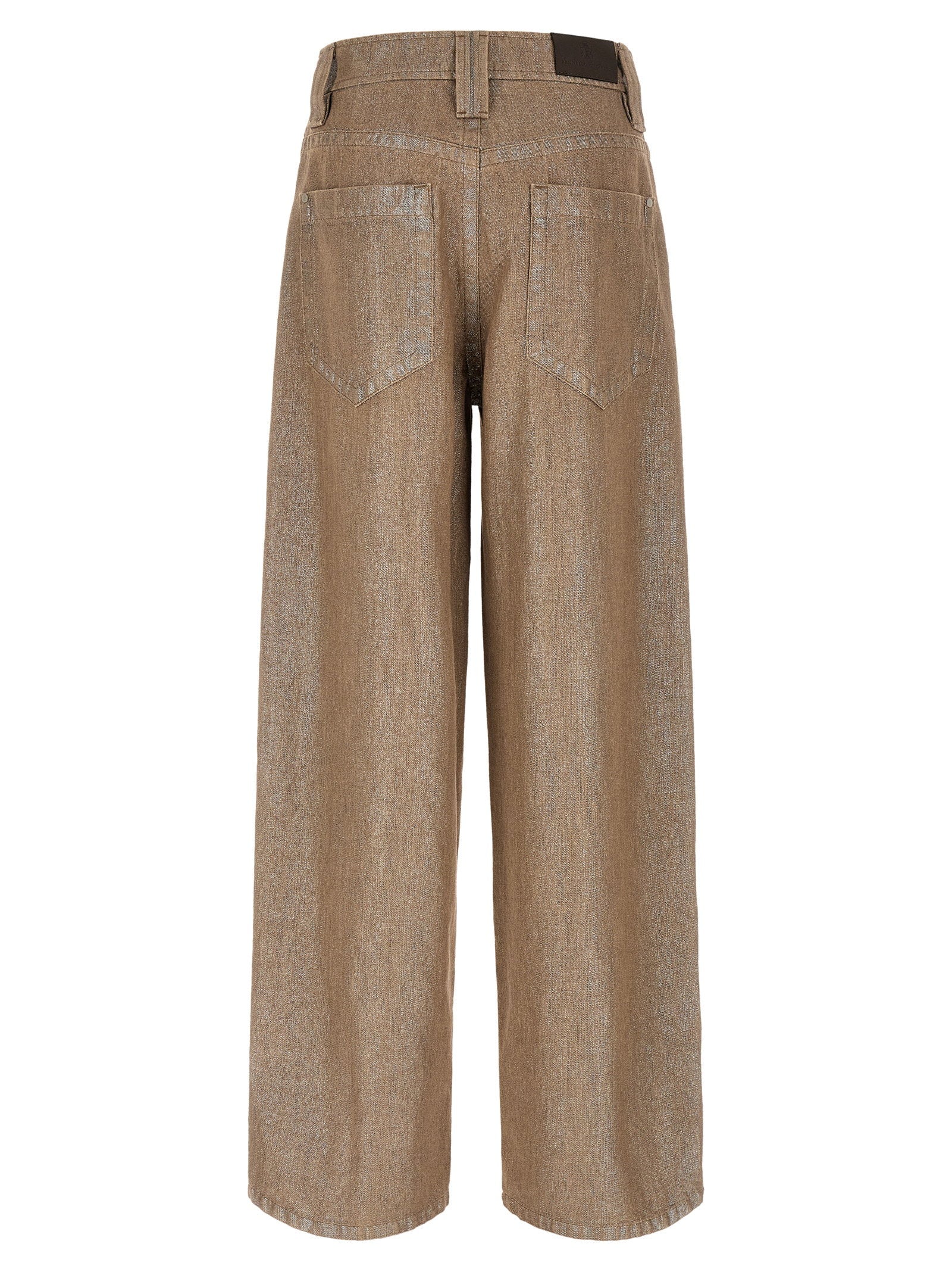 Brunello Cucinelli Baggy Jeans Beige