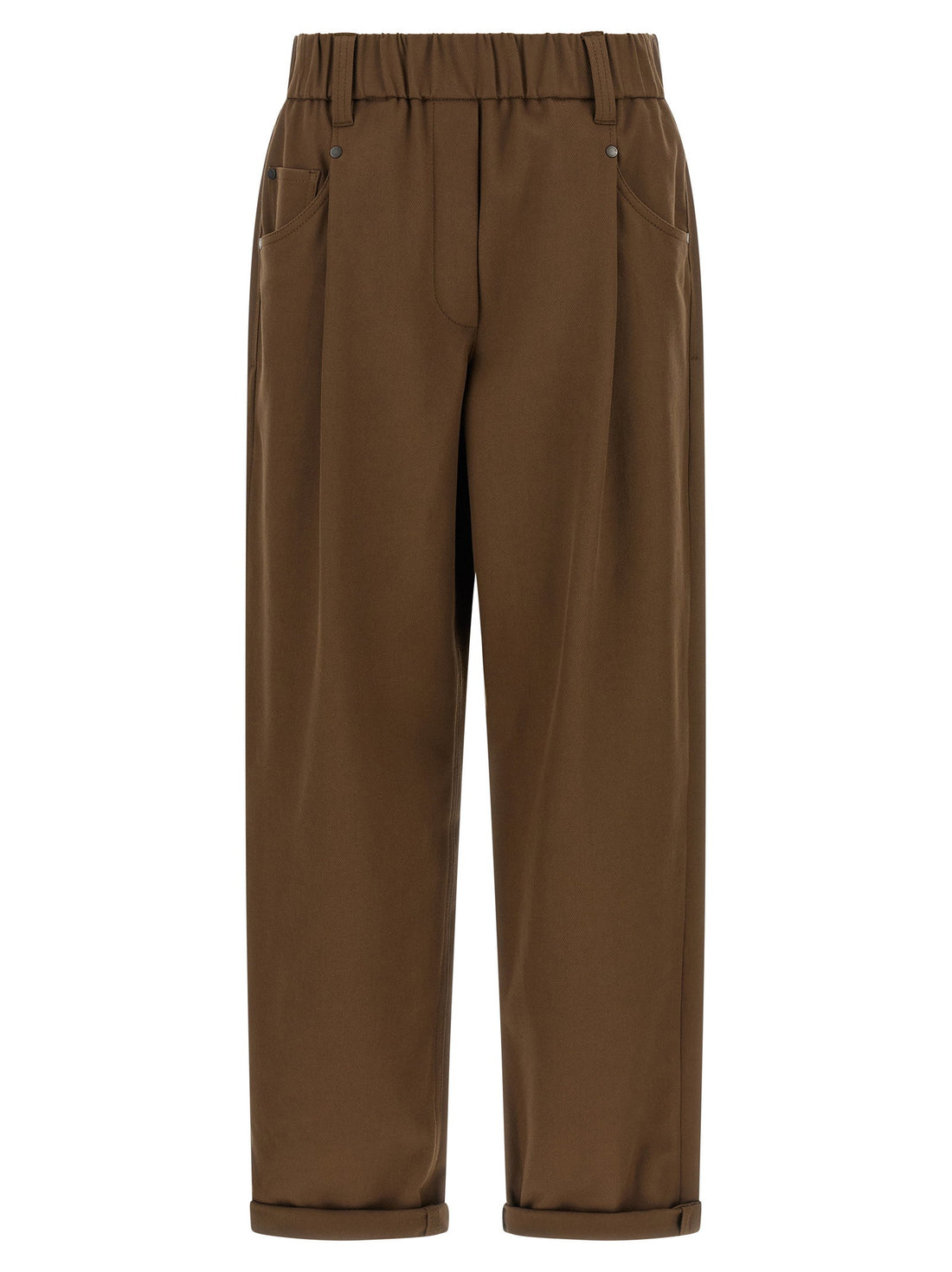 Brunello Cucinelli Baggy Pull-on Pants Brown