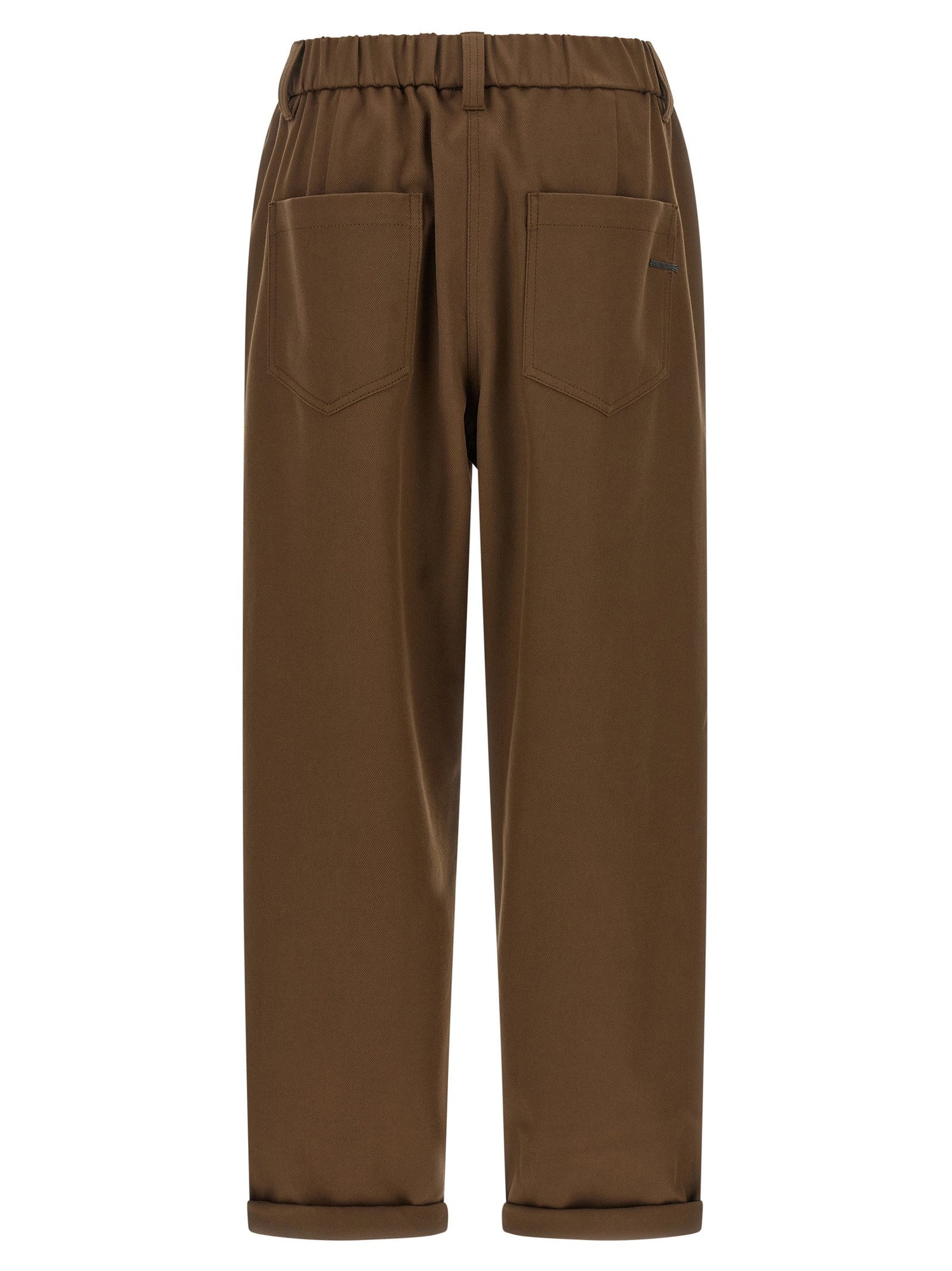 Brunello Cucinelli Baggy Pull-on Pants Brown