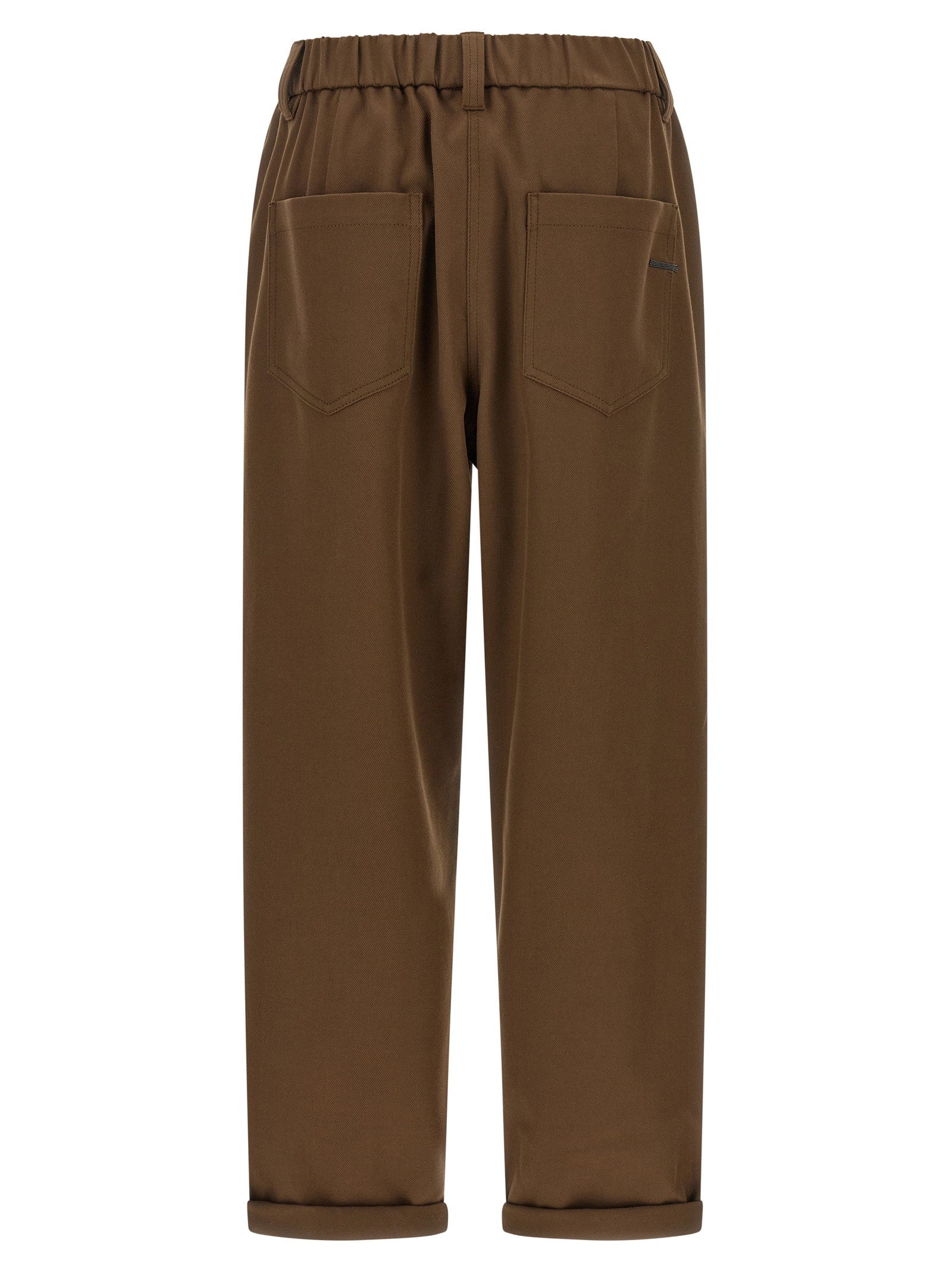 Brunello Cucinelli Baggy Pull-on Pants Brown