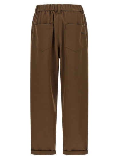 Brunello Cucinelli Baggy Pull-on Pants Brown