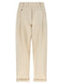 Brunello Cucinelli Baggy Pull-on Pants Beige