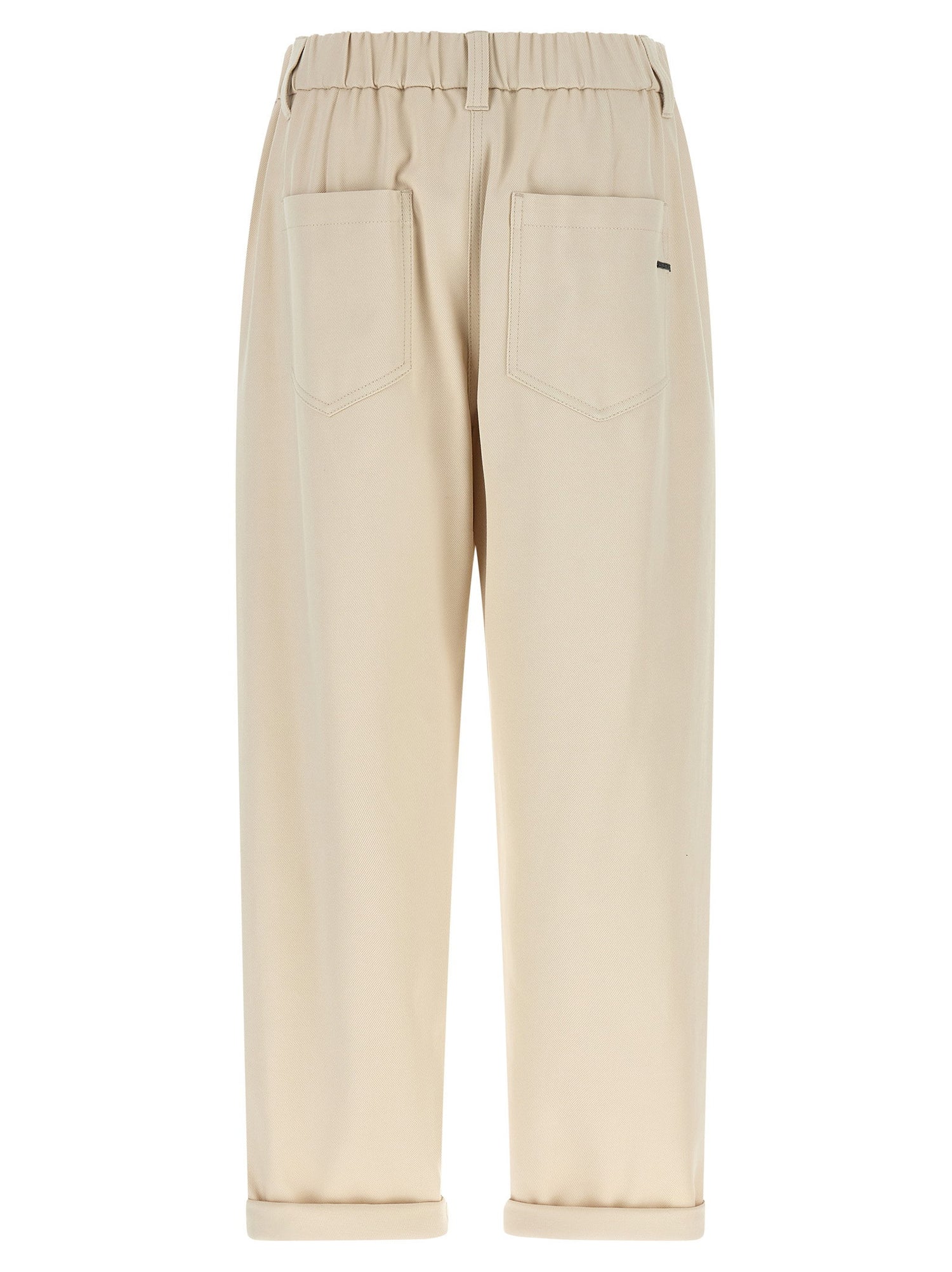 Brunello Cucinelli Baggy Pull-on Pants Beige
