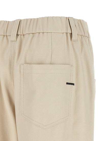 Brunello Cucinelli Baggy Pull-on Pants Beige