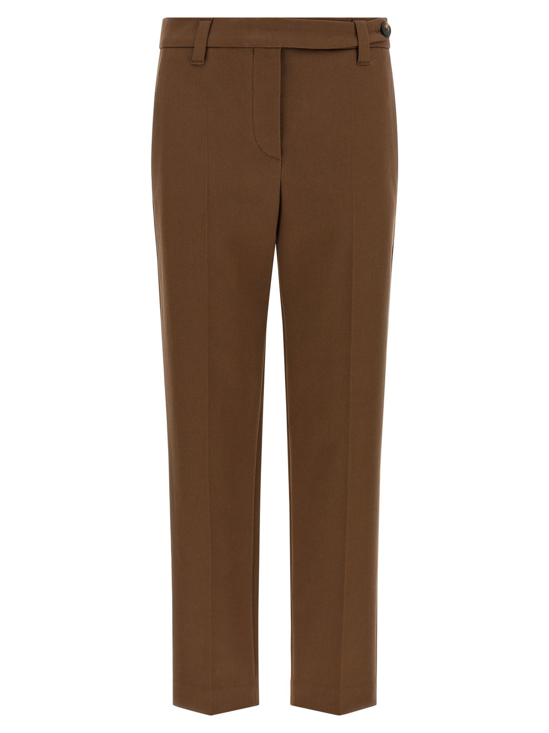 Brunello Cucinelli Monile Cotton Pants Brown
