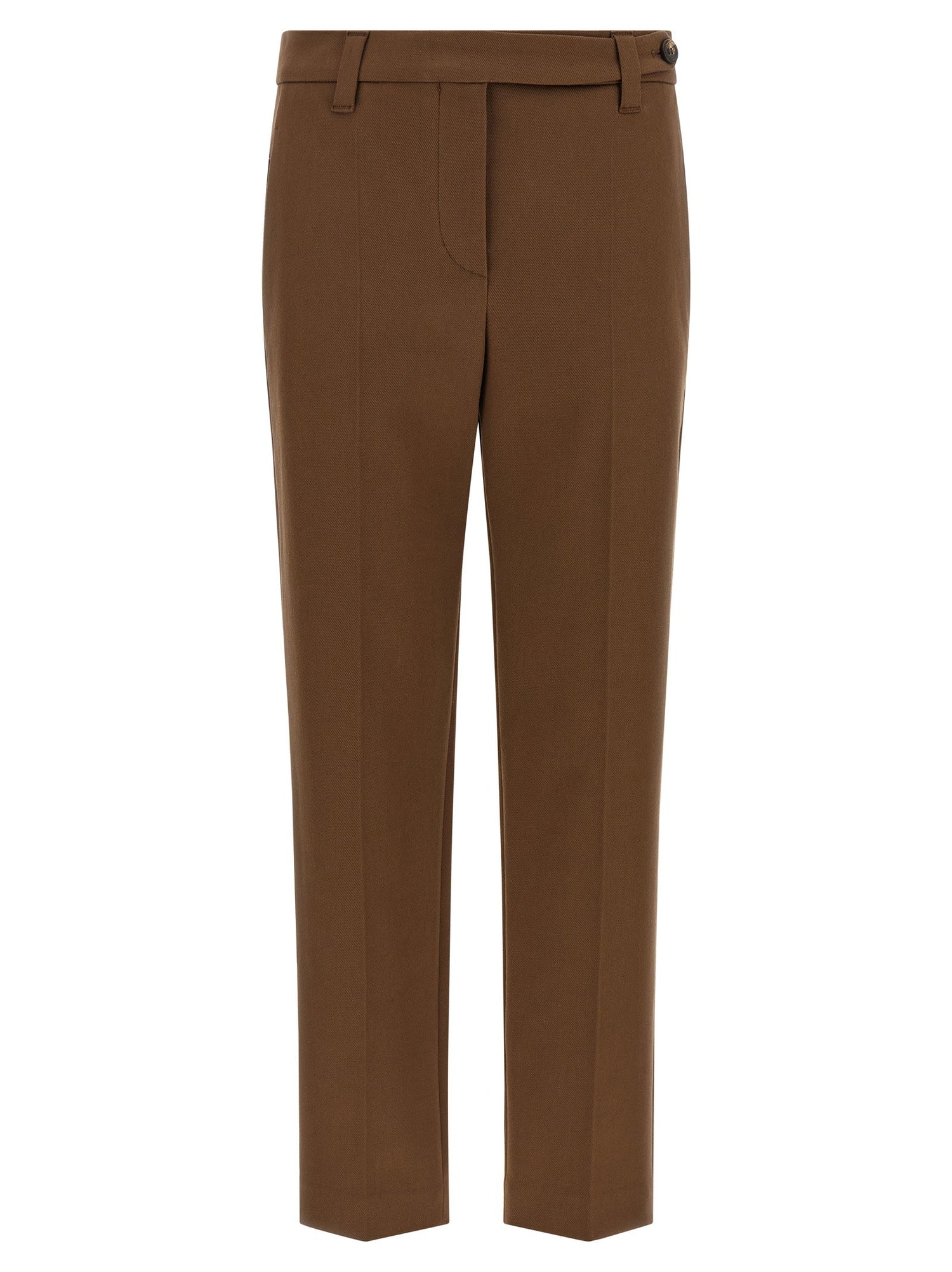Brunello Cucinelli Monile Cotton Pants Brown