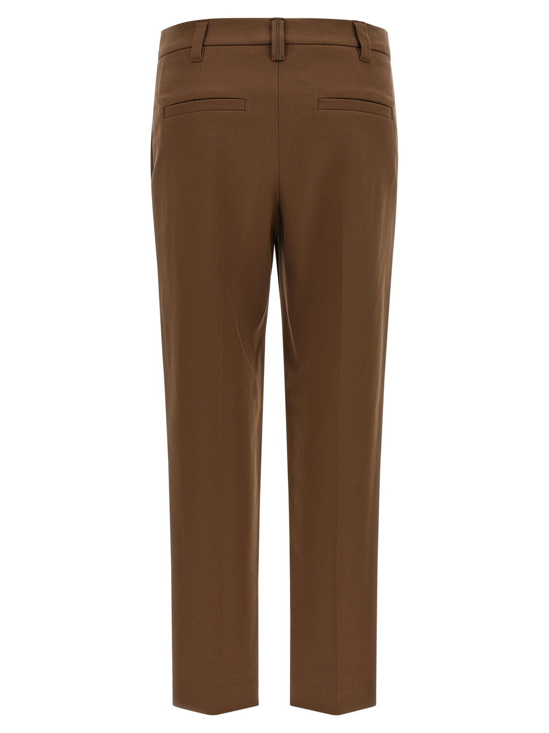 Brunello Cucinelli Monile Cotton Pants Brown