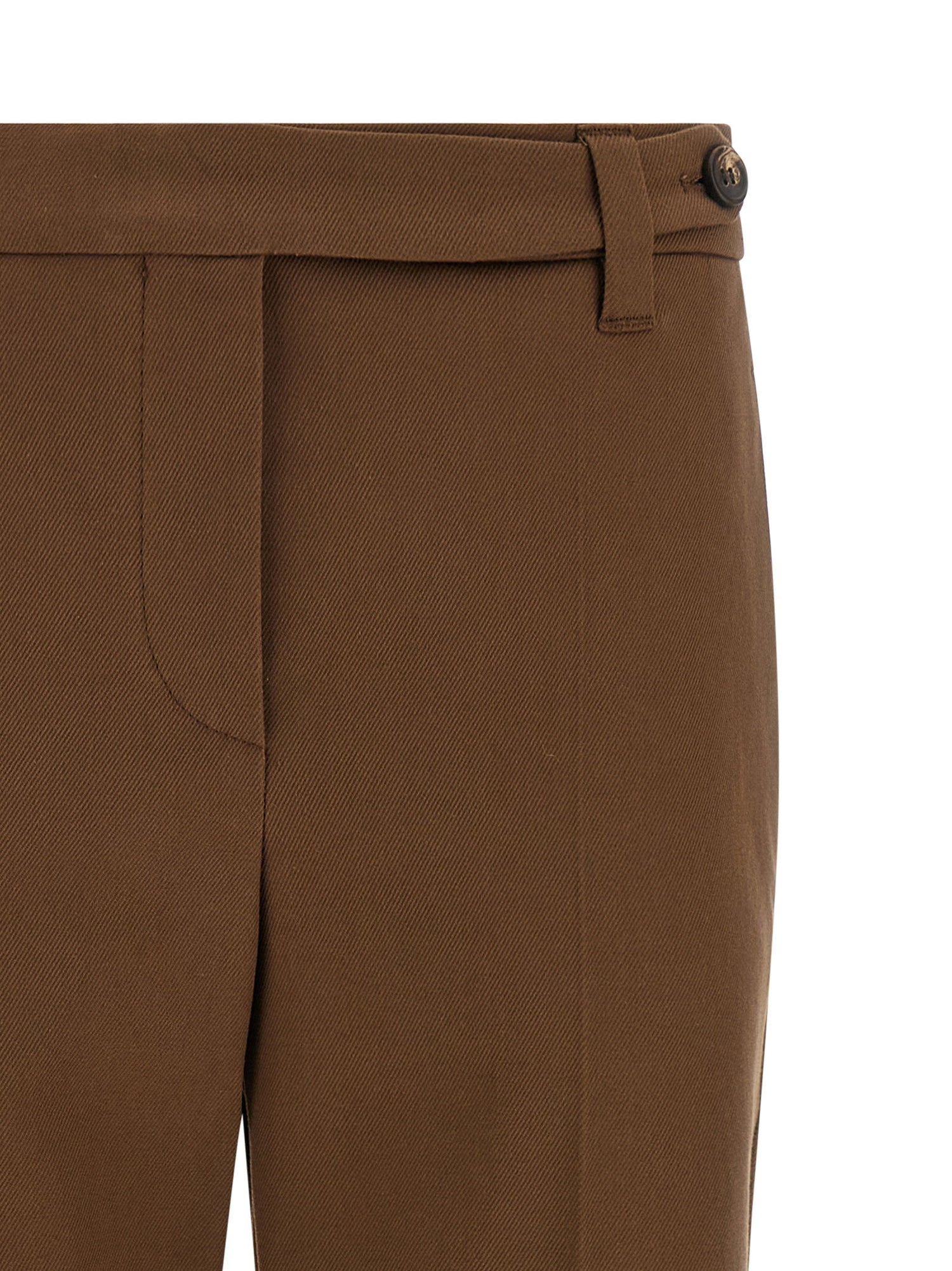 Brunello Cucinelli Monile Cotton Pants Brown